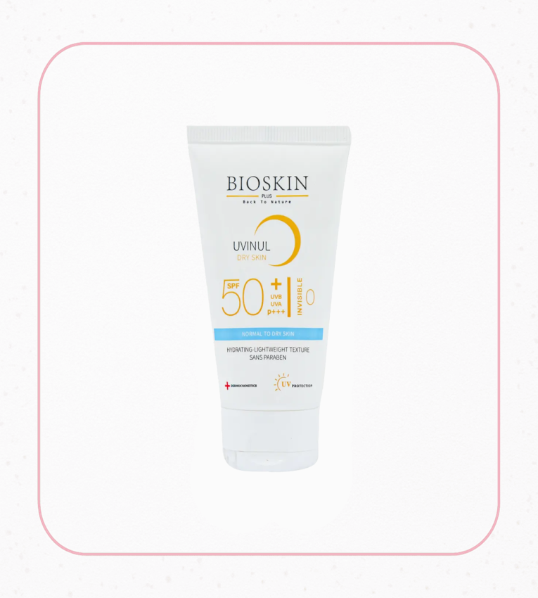 ضدآفتاب بیواسکین مخصوص پوست نرمال تا خشک
